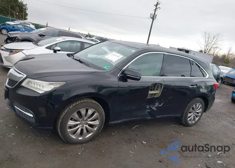 2014 Acura Mdx Technology Package from USA, damaged, VIN 5FRYD4H49EB024486